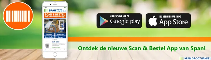 Scan en bestel app voor span