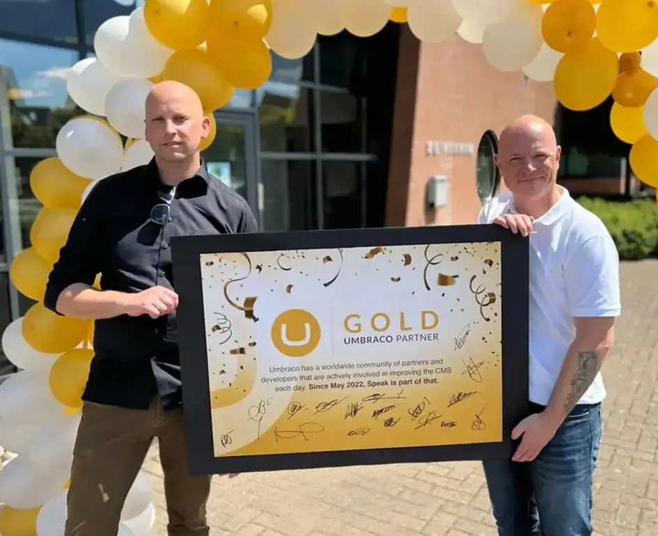 Gold partners Rutger en Chris