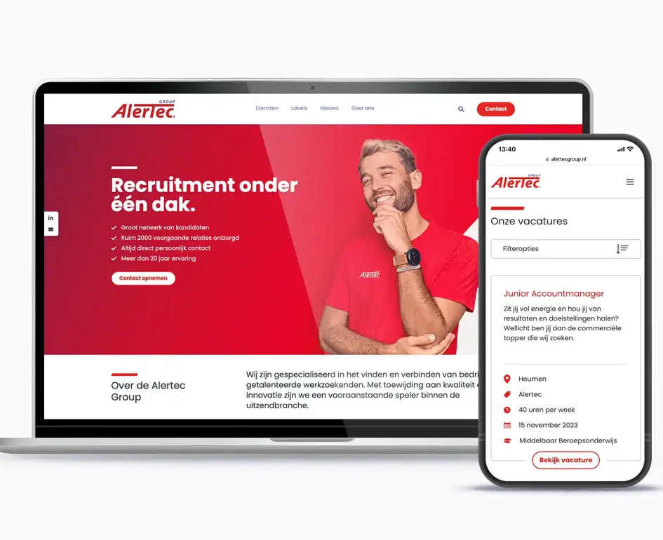 Website voor Alertec